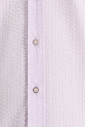 Пудрово-розовая рубашка в полоску с длинным рукавом и компрессионным воротником, стандартный крой