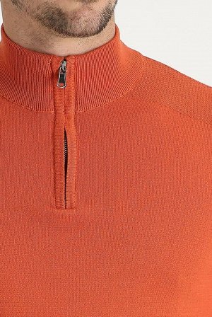 Трикотажный свитер с узором на молнии и воротником-стойкой Tile Bato Regular Fit