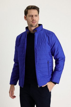 Темно-синяя стеганая спортивная куртка Super Slim Fit