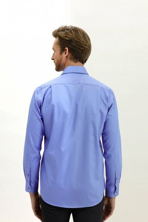 Классическая рубашка цвета морской волны с длинным рукавом Non Iron