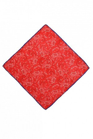 Edirne Red Шелковый носовой платок с красным узором Edirne Red