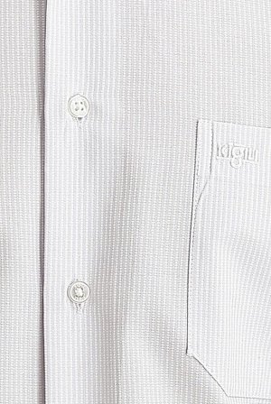 Сиреневая классическая рубашка в полоску с длинным рукавом