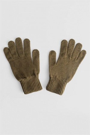 Зимние шерстяные мужские перчатки