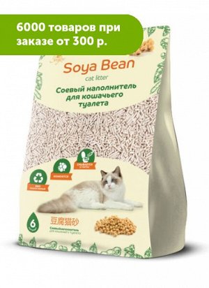 Наполнитель соевый ЗооДом Soya Bean без запаха 6л/2,5кг