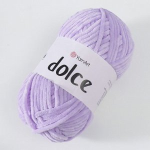 Пряжа "Dolce" 100% микрополиэстер 120м/100гр (744 св. сиреневый)