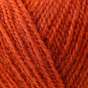 Пряжа "Ангорская тёплая" 40% шерсть, 60% акрил 480м/100гр (189 яр. оранжевый)