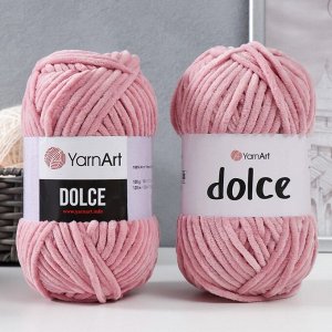 Пряжа "Dolce" 100% микрополиэстер 120м/100гр (769 роза)