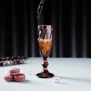 Бокал для шампанского Magistro «Круиз», 160 мл, цвет розовый