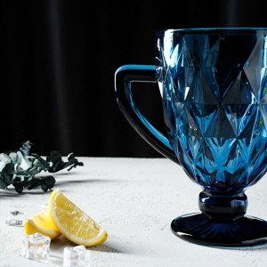 Кувшин стеклянный Magistro «Круиз», 1,1 л, цвет синий