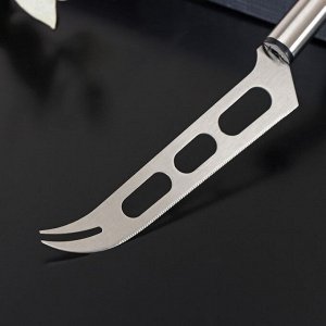 Нож для сыра Доляна Fargo, 26x3x2 см, нержавеющая сталь, цвет серебряный