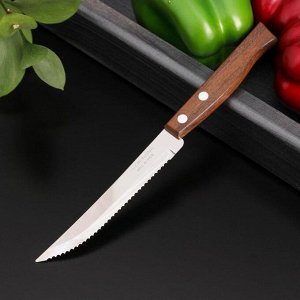 Нож кухонный с зубчиками Tramontina Tradicional для стейка, лезвие 11,5 см, сталь AISI 420