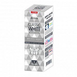 Mukunghwa Отбеливающая зубная паста двойного действия с микрогранулами Classic White Double Clinic Toothpaste