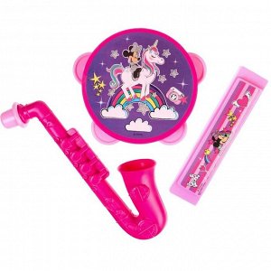 Музыкальные инструменты «Минни Маус», в наборе 3 предмета, цвет розовый