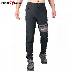 Велосипедные штаны TeamQuick KS-292. черный/серый