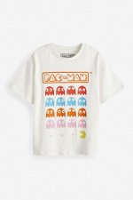 Белая футболка свободного кроя Pacman (3-16 лет)