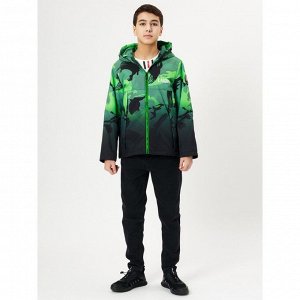 MTFORCE Куртка демисезонная для мальчика зелёного цвета, рост 140