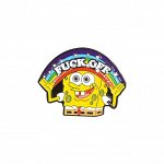 Металлический значок &quot;Спанч fuck off&quot;