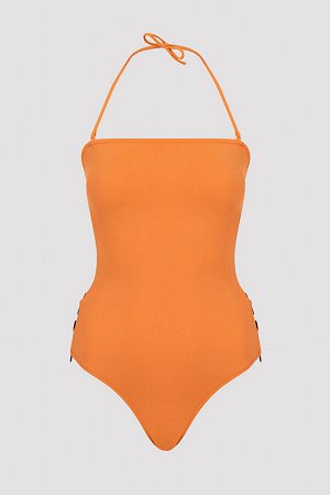 Оранжевый купальник Karen без бретелек