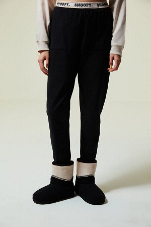 Черный - Темные брюки с манжетами Lic Snoopy