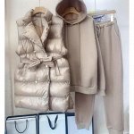 Костюм флисовый с начесом +жилет бежевый