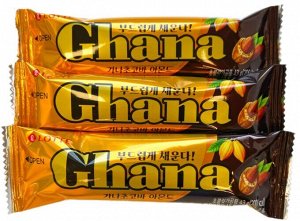 OTTE "GHANA CHOCO BAR (ALMOND)" шоколадный батончик, ГХАНА, с миндалем, 45 гр