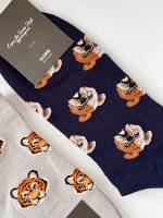 Носки мужские укороченные. СИНИЙ. GG. Ю. Корея.