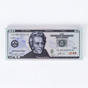 Набор сувенирных денег "20 долларов"