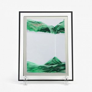 Песочные часы-картина «Кулас», 23?17 см, антистресс, песок зелёный