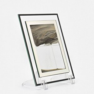 Песочные часы-картина «Аспро», 18?13 см, антистресс, песок чёрный