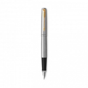 Набор Parker Jotter Core FK691 Stainless Steel GT ручка перьевая + ручка шариковая, корпус из нержавеющей стали