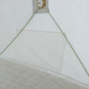 Палатка зимняя куб "СЛЕДОПЫТ" Premium, 2.1 x 2.1 м, 4-х местная, 3 слоя, цвет белый/олива