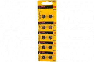 Батарейки Kodak AG13 (357) LR1154, LR44 [KAG13-10] MAX Button Cell Б0044718 (цена за 10 шт.)