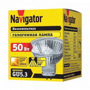 Лампа NAVIGATOR 94 206 JCDR 50W G5.3 230V 2000h галогенная (10/200)
