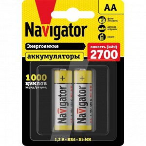 Батарейки Navigator 94 465 NHR-2700-HR6-BP2 (цена за 2 шт.)