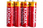 Батарейки пальчиковые (АА / R6) Kodak SUPER HEAVY DUTY Zinc [KAAHZ 4S] Б0005141 (цена за 4 батарейки.)