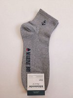 Носки мужские, средние, СЕРЫЕ. KIKIYA. Ю. Корея.