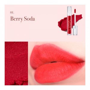 Lizda Матовый тинт для губ Air Fit Velvet Tint  01 berry soda