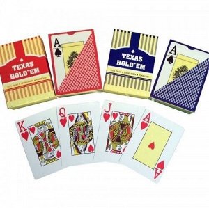 Hobby World Акс. Карты &quot;Texas Holdem&quot;(100% пластик)