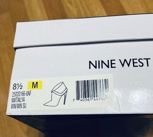Ботильоны NINE WEST натуральная замша винного цвета