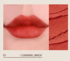 Бархатная губная помада 01 Air fit Velvet Lipstick 01 caramel brick