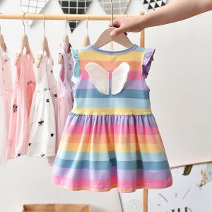 Платье разноцветное с крылышками