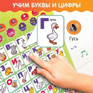 Электронный плакат обучающий «Умная азбука», звуковые эффекты, Смешарики, в пакете