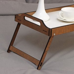 Столик-поднос для завтрака со складными ножками, 50x30x7,4 см