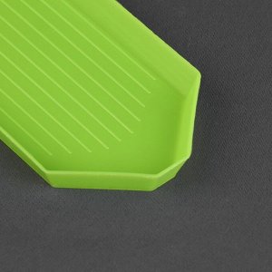 Органайзер-ванночка для бисера и страз, 4,8 x 9 см, цвет зелёный