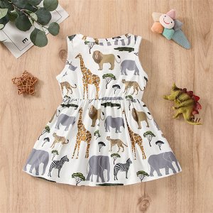 Платье с животными