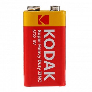 Батарейка солевая Kodak Extra Heavy Duty, 6F22-1BL, 9 В, крона, блистер, 1 шт.