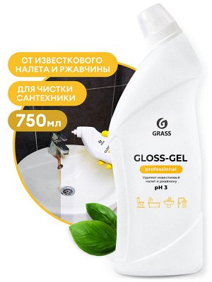 Чистящее средство для сан.узлов "Gloss-Gel" Professional 750 мл