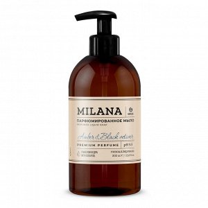 Жидкое парфюмированное мыло Milana "Amber&Black Vetiver" 300мл