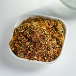 Ягодно-травяной чай «Медовый»: цветы липы, шиповник, лист малины, цветочная пыльца, прополис, цветы календулы, 50 г.