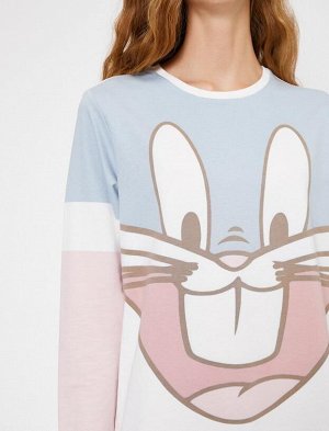 Лицензионная ночная рубашка с принтом Bugs Bunny